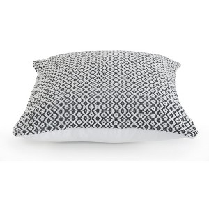 18" Gray And White Cotton Geometric Throw Pillow - 1 of 4