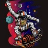 Men's Design By Humans Space Ride By Adamzworld T-Shirt - 2 of 4