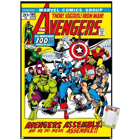 Marvel Comics - Captain - Art Deco 22.37 x 34 Poster, by Trends  International 