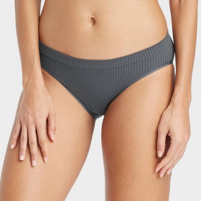 Women's Seamless Bikini Underwear - Auden™ Gray XL