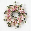 Nearly Natural 20” Hydrangea and Magnolia Artificial Wreath - image 3 of 4