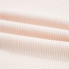 Amaryllis Women’s Waffle Knit Colorblock Pullover Top with Long Striped Sleeves Button Henley Detail - 3 of 4