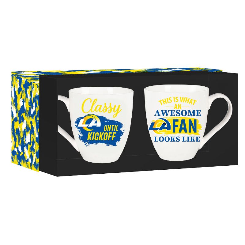 Evergreen Los Angeles Rams, Ceramic Cup O'Java 17oz Gift Set, 4 of 7