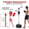Costway Freestanding Punching Bag w/Stand Boxing Gloves for Adult Kids Adjustable - 3 of 4