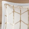 Okak 5-Piece Metallic Printed Bed Duvet Cover Set with Decorative Pillow,Comfortable Coverlet Bedding Sets,Machine Washable - 4 of 4