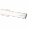 Chase Modern LED Vanity Light - 33" Steel Fixture with Silk White Glass, Dimmable, Damp Rated - 4 of 4