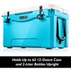 SereneLife 50-Quart Portable Cooler Box - Keeps Food and Beverages Cold, Blue - 3 of 4