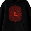 Dungeons & Dragons Red Ampersand Logo Long Sleeve Black Unisesx Youth Hooded Sweatshirt - 2 of 3