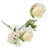 Unique Bargains Home Wedding Decoration Branch Silk Artificial Peony Hydrangea with Stem 2 Pcs - 3 of 4