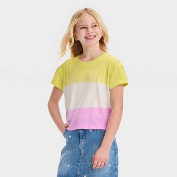 Girls' Short Sleeve Tie-Dye Boxy T-Shirt - Cat & Jack™