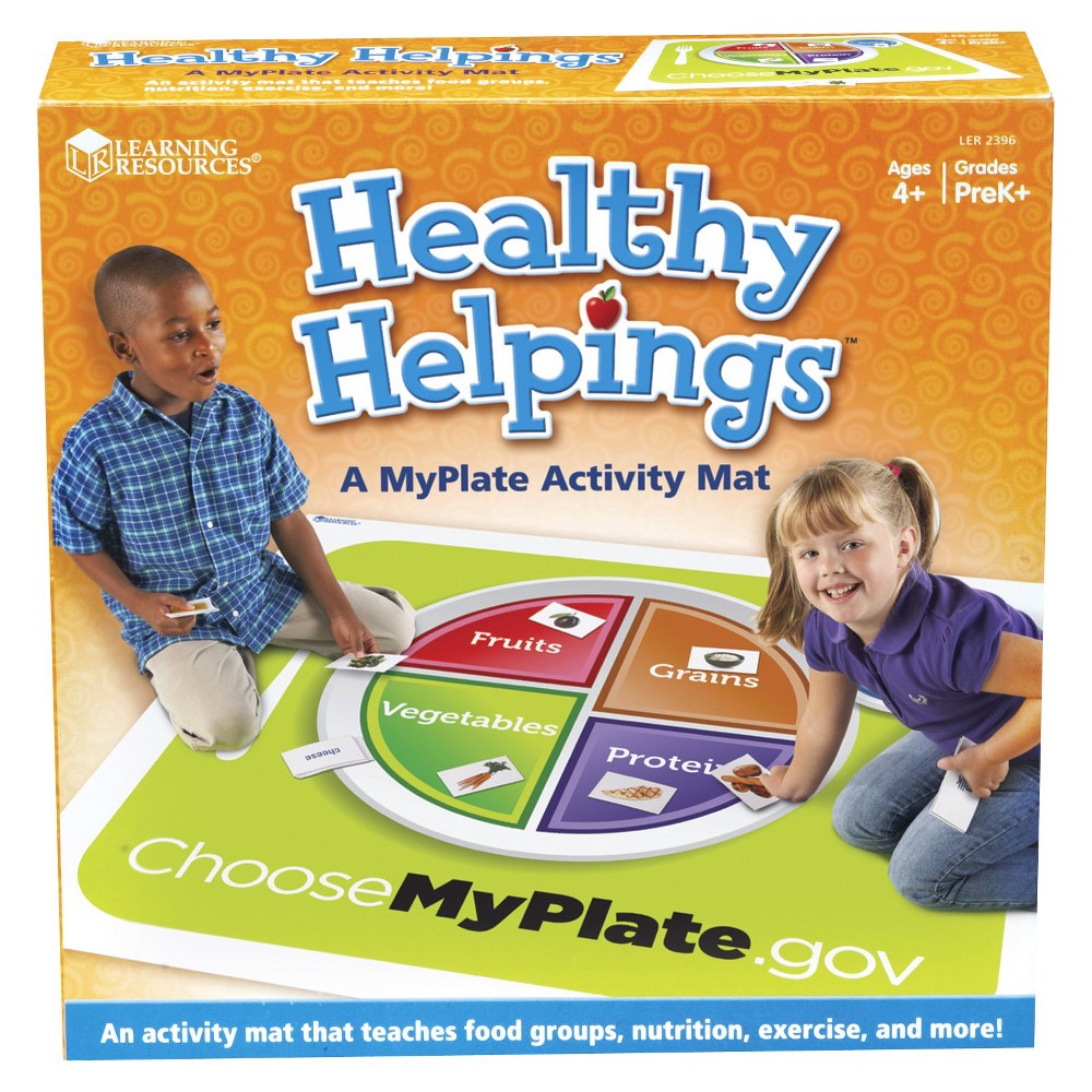 UPC 765023023961 product image for Learning Resources Healthy Helpings Myplate Activity Mat | upcitemdb.com