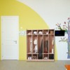 Classroom Coat Locker with Cubbies, 5-Section Storage Organizer with Casters for School and Home - 2 of 4