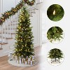 LuxenHome 6Ft Pre-Lit Green PE/PVC Branches Artificial Christmas Tree with Metal Stand - 2 of 4
