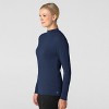 Wink Layers Women’s Long Sleeve Mock Neck Silky Tee - 3 of 4
