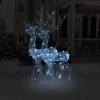 vidaXL Reindeer Christmas Decoration Cold white Acrylic - 2 x 1 x 4 ft Cold white 2 - 2 of 4