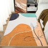 Washable Modern Abstract Area Rug, Thin Non-Slip Carpet for Living Room Bedroom Dining Room, Soft Indoor Entryway Rug - 2 of 4
