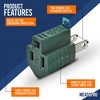 MeasuPro 3 to 2 Prong Grounding Adapter Plug - UL listed - 2 of 4