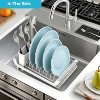Attop Small Expandable Dish Drying Rack – Compact & Space-Saving – Durable, Rust Resistant & Easy to Clean – Ideal for Kitchens, Apartments & RVs - 3 of 4