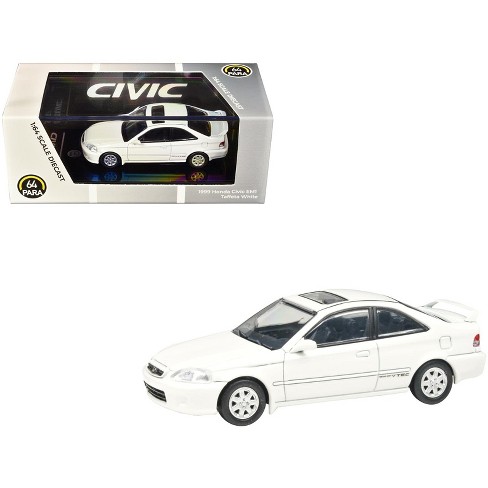 1999 Honda Civic Si EM1 Taffeta White with Sunroof 1/64 Diecast Model Car by Paragon Models - image 1 of 4