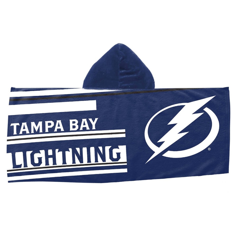 Photos - Towel 22"x51" NHL Tampa Bay Lightning Youth Hooded Beach 