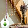 Unique Bargains Hanging Ornament DIY Craft Teardrop Crystal Chandelier Pendant Beads 4.92" x 1.5" 10 Pcs - 4 of 4