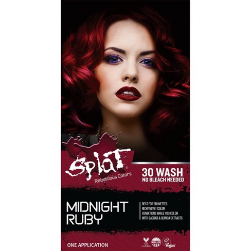 Splat Midnight Hair Color Ruby 6 0oz Target