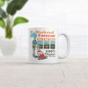 Crazy Dog Weekend Forecast 100% Chance Of Mowing Mug Funny Sarcastic Graphic Novelty Coffee Cup-11oz - 2 of 4