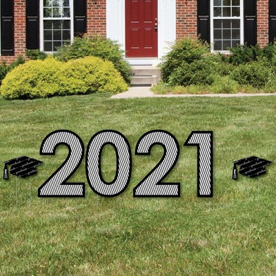 Big Dot of Happiness Graduation Cheers - 2021 Yard Sign Outdoor Lawn Decorations - Graduation Party Yard Signs - 2021