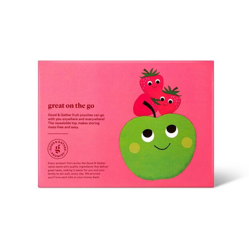 Applesauce Pouches Strawberry - 12ct - Good &#38; Gather&#8482;, 5 of 8