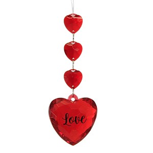 Crystal Expressions 4.25 In Blessing Heart Ornament Valentine's Day Faceted Tree Ornaments - 1 of 3
