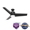 Hunter 54" Havoc Ceiling Fan Matte Black Finish - Modern Design, Integrated LED, Wet Rated, 3 Blades, Wall Control - 3 of 4