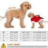 iMountek"Christmas Pet Costume Santa Outfit with Reindeer Antlers – Winter Clothes for Dogs & Cats XL"Red - 3 of 4
