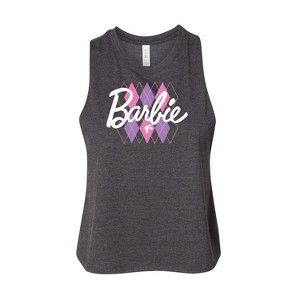 Women's - Barbie - Argyle Graphic Racerback Tank - 1 of 3