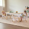 VEVOR Kids Table and 4 Chairs Set, Height Adjustable Toddler Table and Chair Set, Graffiti Desktop, Children Multi-Activity Table - 2 of 4