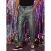 INSPIRE CHIC Men's Sparkly Sequins Dance Metallic Pants - 2 of 4