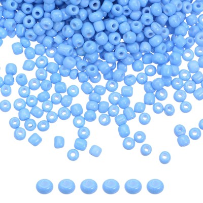 Unique Bargains Loose Craft DIY Earring Necklace Making Glass Round Beads 6000 Pcs