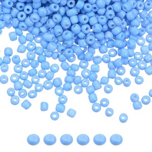 Unique Bargains Loose Craft DIY Earring Necklace Making Glass Round Beads 6000 Pcs - 1 of 4