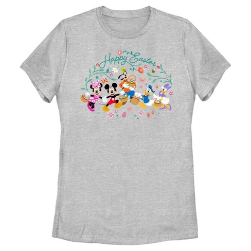 Women's Mickey & Friends Happy Easter Group Egg Hunt T-Shirt - image 1 of 4