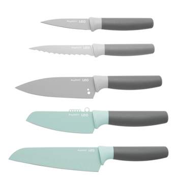 BergHOFF Leo 5Pc Kitchen Knife Set, Stainless Steel , Multicolors
