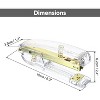 HTUTWOO Office Desk Stapler with 1000 24/6 Staples, Transparent Clear Durable Acrylic Fashion Shape, for Office Home School - 2 of 4