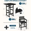 GardenJoy 5-Piece Bar Height Patio Table and Chairs Set, 30.2" - Weather Resistant, Outdoor - 2 of 3