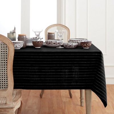 Solino Home Striped Linen Tablecloth | Pinstripe