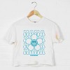 Simply Sage Market S.W.Smiley Mama Stacked Flower Boxy Crop Top - 3 of 4