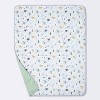 Jersey Knit Reversible Baby Blanket Jungle Animals - Cloud Island™ Gray/Green - 3 of 4