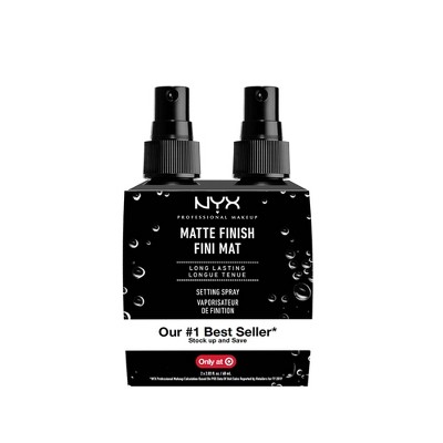 NYX Professional Makeup Matte Finish Face Setting Spray - Twin Pack - 4.06 fl oz