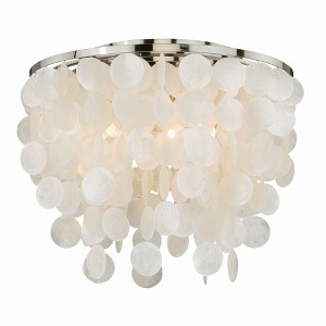 Vaxcel Elsa 3 - Light Flush Mount in  Satin Nickel - 1 of 4