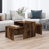 vidaXL Coffee Table Set Smoked Oak 100x48x40 cm Engineered Wood - 2 of 4