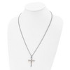 Black Bow Jewelry Stainless Steel & 14k Yellow Gold Accent Cross Necklace, 24 Inch - 2 of 4