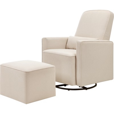 DaVinci Olive Glider and Ottoman, Greenguard Gold Certified - Cream