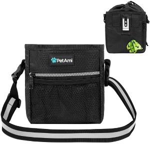 PetAmi Dog Treat Pouch, Pet Training Walking Bag Holder for Kibbles Food Toy, Trainer Essentials Supplies with Waste Dispenser - 1 of 4